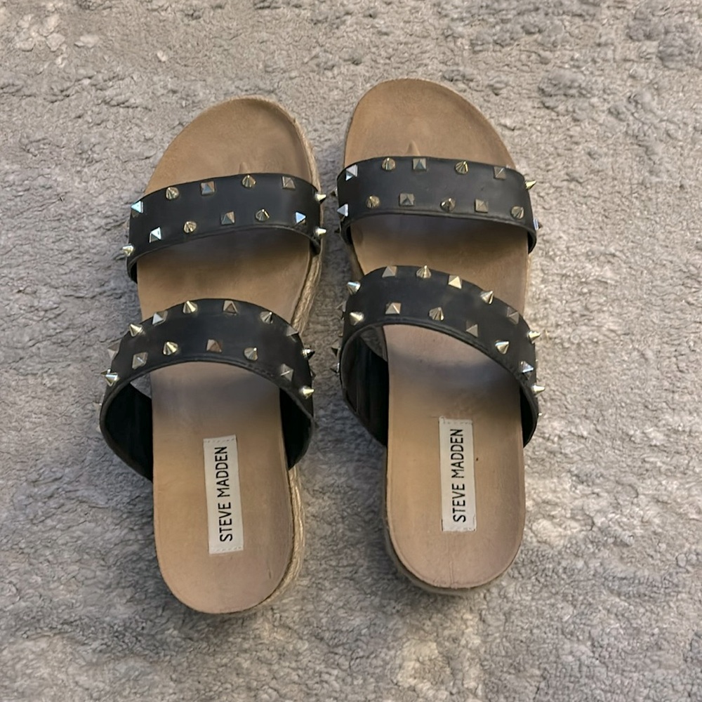 Steve Madden “Jaime” studded espadrille size 8